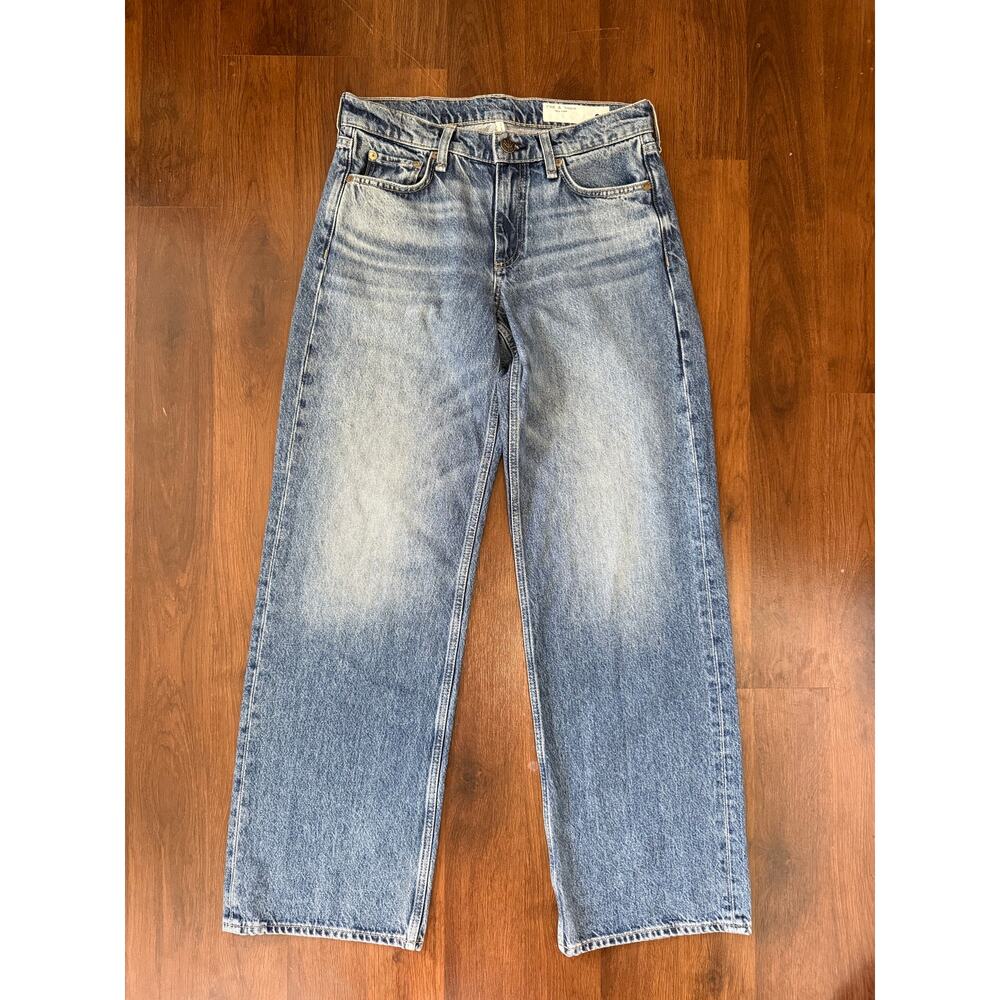 Rag & Bone Saige Low Rise Relaxed Straight Jeans Sz 26 Casual Denim Grunge - Picture 2 of 9